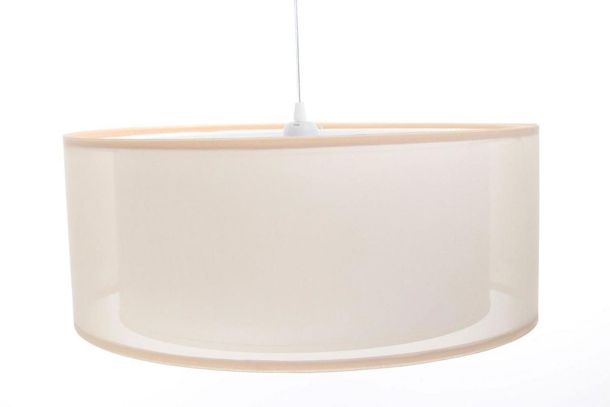 HÄNGELEUCHTE Weiß 40/17 cm - Beige/Weiß, Kunststoff (40/0.9/17cm) - ONZENO