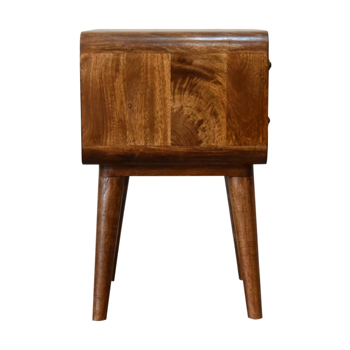 NACHTTISCH Levitate - Messingfarben/Braun, Holz/Metall (45/55/35cm) - Artisan Furniture