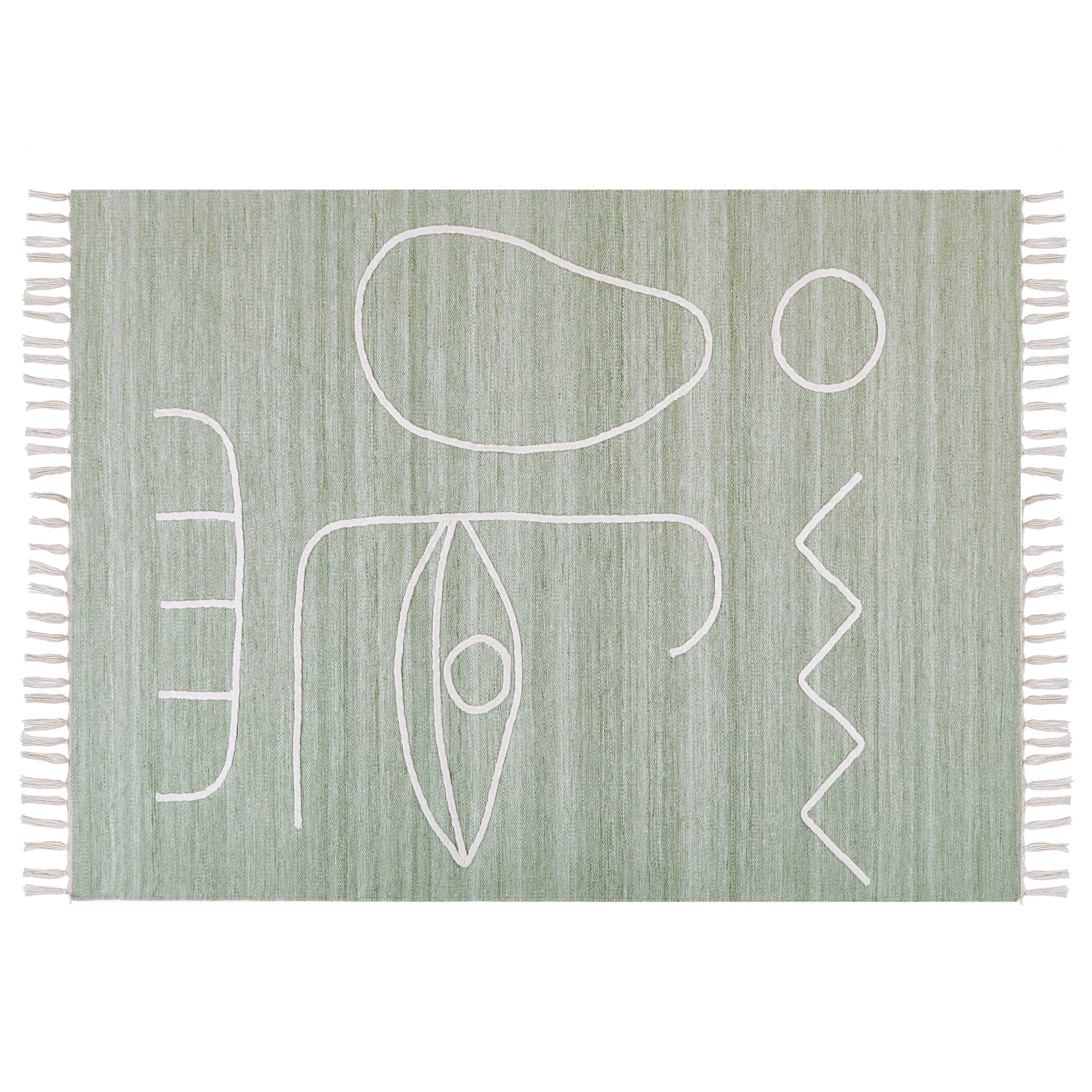 OUTDOOR-TEPPICH Yavu 200/140 cm - Grün, Kunststoff (140/200cm) - Beliani
