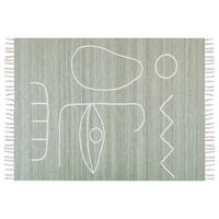 OUTDOOR-TEPPICH Yavu 200/140 cm - Grün, Kunststoff (140/200cm) - Beliani