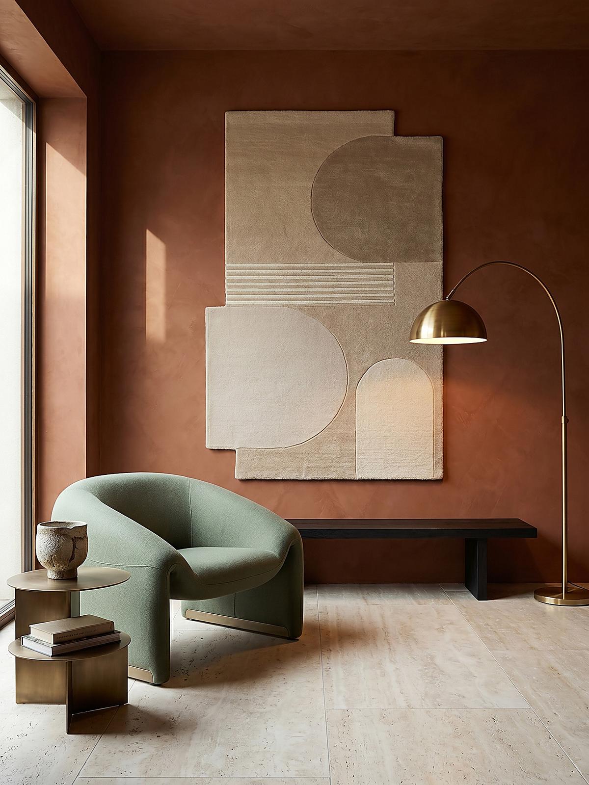 WOLLTEPPICH HALLEIN, abstrakt, aus Wolle, Natur, 200 x 290 cm - Beige, Textil (290/200cm) - KADIMA DESIGN