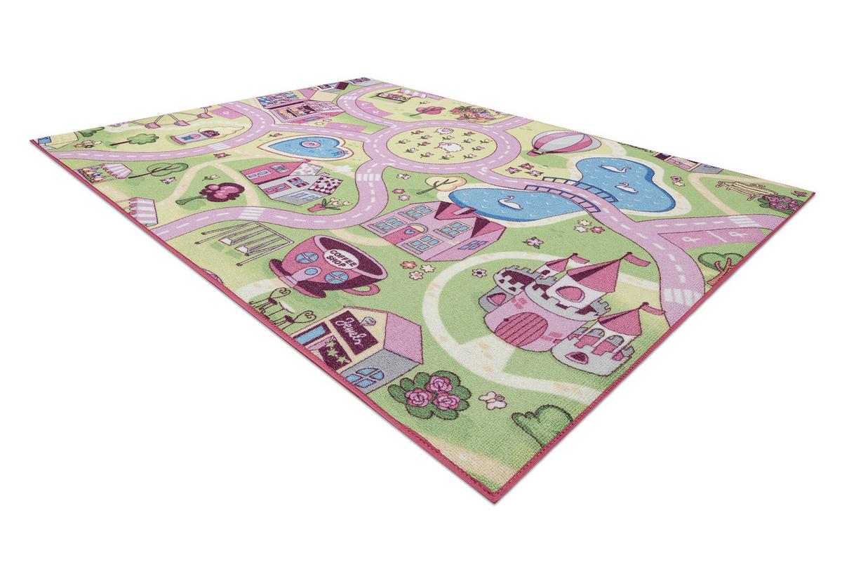 TEPPICH Rebel Roads 95/200 cm - Pink, Textil (95/200cm) - rugsX