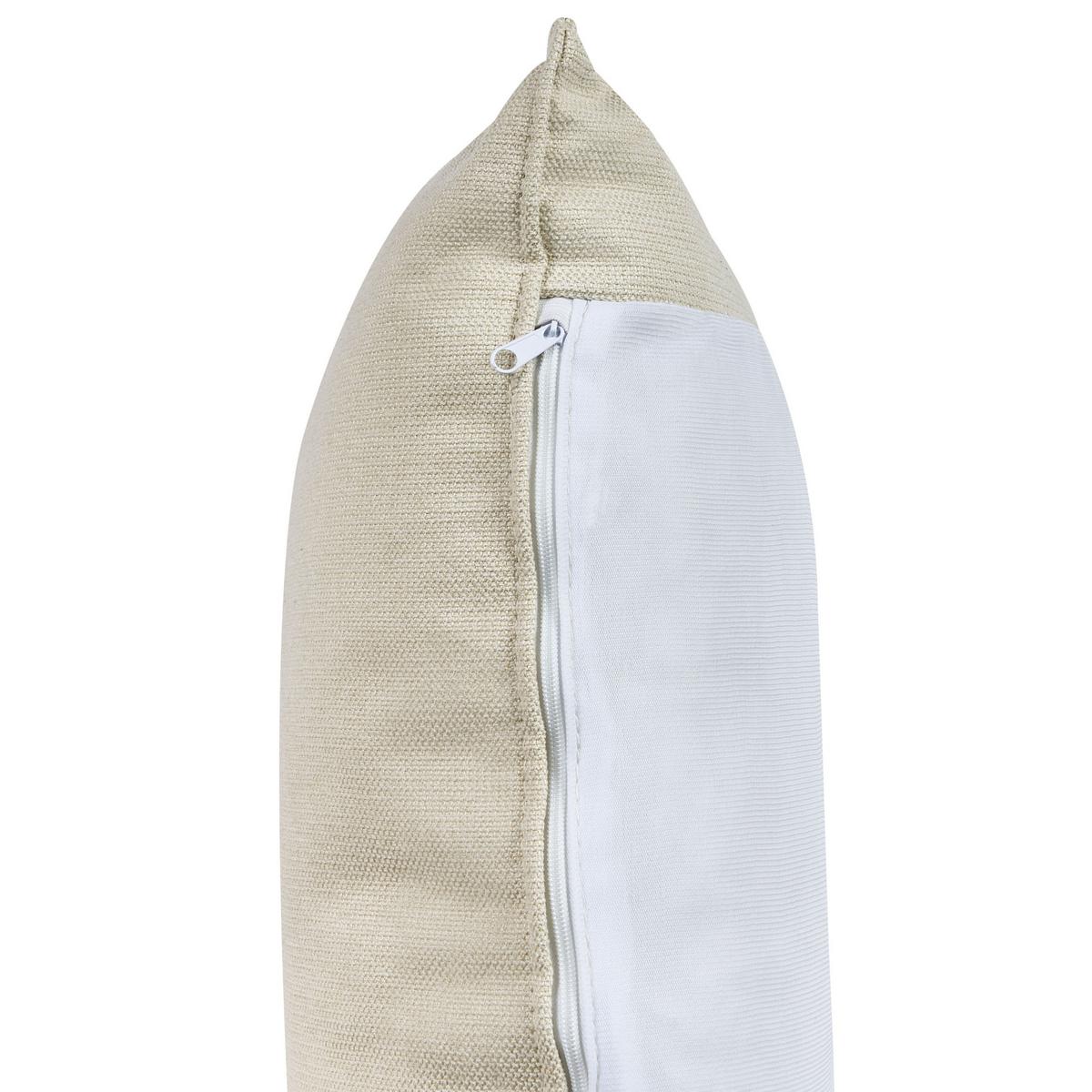 ECKSOFA 3-Sitzer Stoff Hellbeige linksseitig Elvenes - Beige, Textil (206/140cm) - Beliani