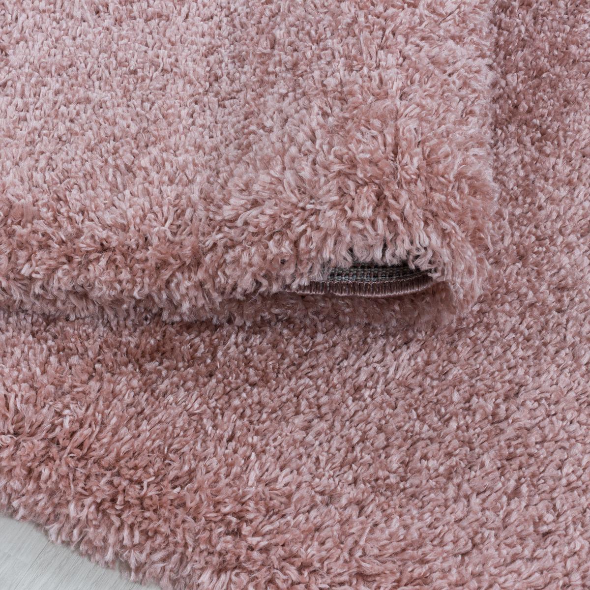HOCHFLORTEPPICH SALZACH, einfarbig, Rosa, 60 x 110 cm - Rosa, Textil (110/60cm) - KADIMA DESIGN