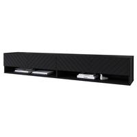 TV-LOWBOARD A180 MDF - Graphitfarben/Schwarz, Holzwerkstoff/Kunststoff (180/30/33cm) - MIRJAN24