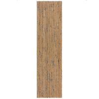 JUTETEPPICH handgewebt ERME, in Naturjute, Natur-Blau, 60 x 230 cm - Beige, Textil (230/60cm) - KADIMA DESIGN