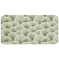 BADEMATTE Fächer - Blatt - Grün 120x60 cm - Pastellgrün, Textil (120/60cm) - OnlyWow