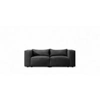SOFA 2-sitzer Nevio - Schwarz, Holzwerkstoff/Textil (210/71/105cm) - Fun Möbel