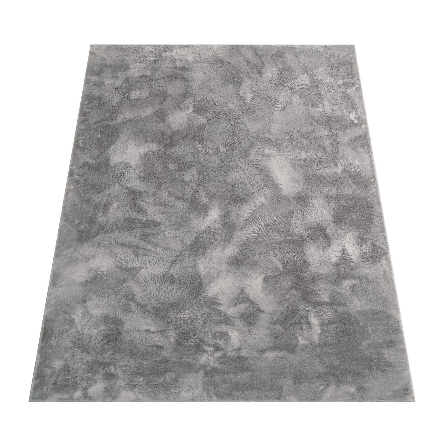 KURZFLORTEPPICH, einfarbig, aus Polyester, Anthrazit, 60 x 90 cm - Anthrazit, Textil (60/90cm) - KADIMA DESIGN