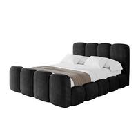 POLSTERBETT mit Bettkasten, Fußteil und Lattenrost, Boxbett ohne Matratze - KALA-Z 120x200 Schwarz - Schwarz, Holzwerkstoff/Textil (120/200cm) - ALTDECOR