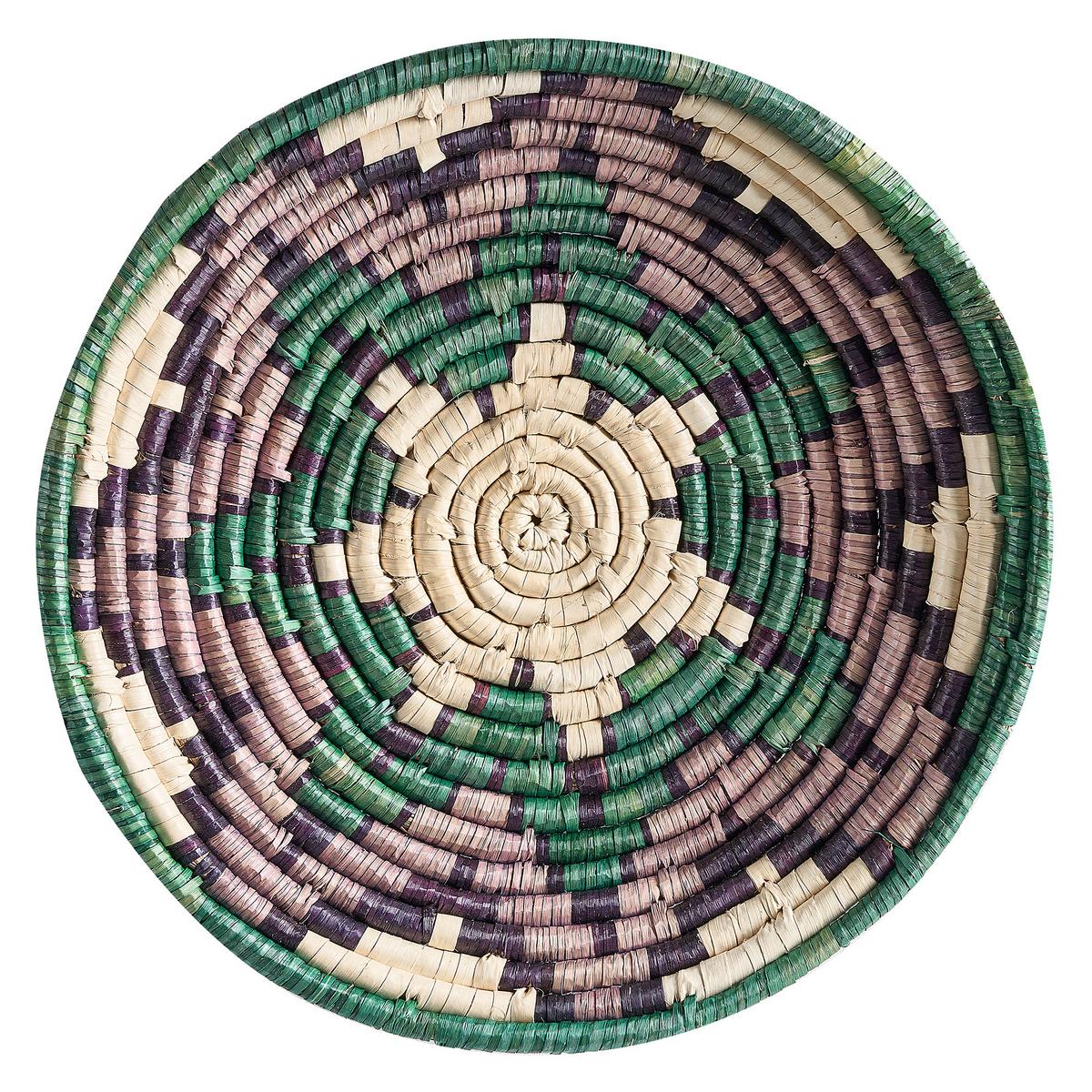 WANDDEKORATION Seegras bunt Namdinh - Multicolor, Naturmaterialien (56/56/8cm) - Beliani