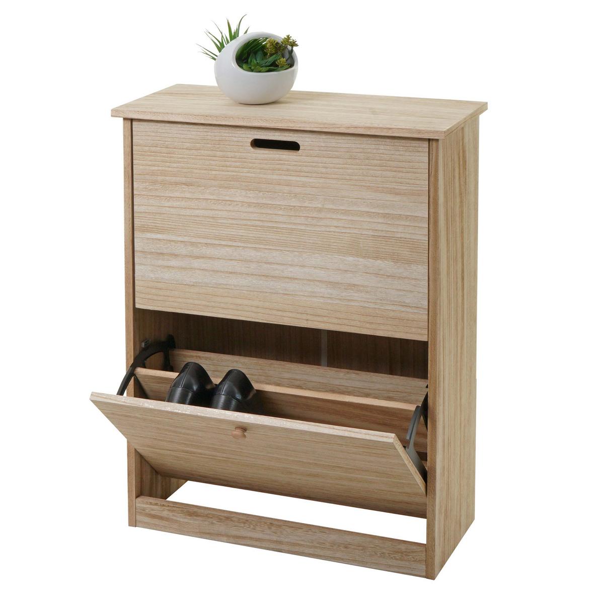 SCHUHKIPPER Braun - Braun, Holzwerkstoff (60/81/25cm) - MCW