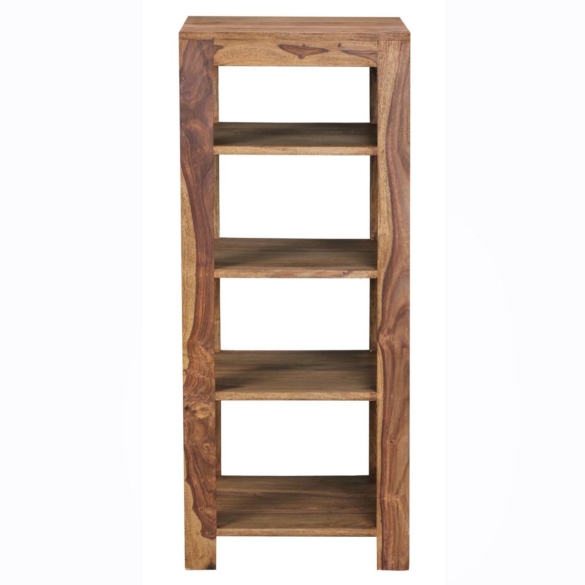 BÜCHERREGAL Massivholz Handgefertigt Pflegeleicht, Braun 44x44x105 cm - Braun, Holz (44/105/44cm) - KADIMA DESIGN