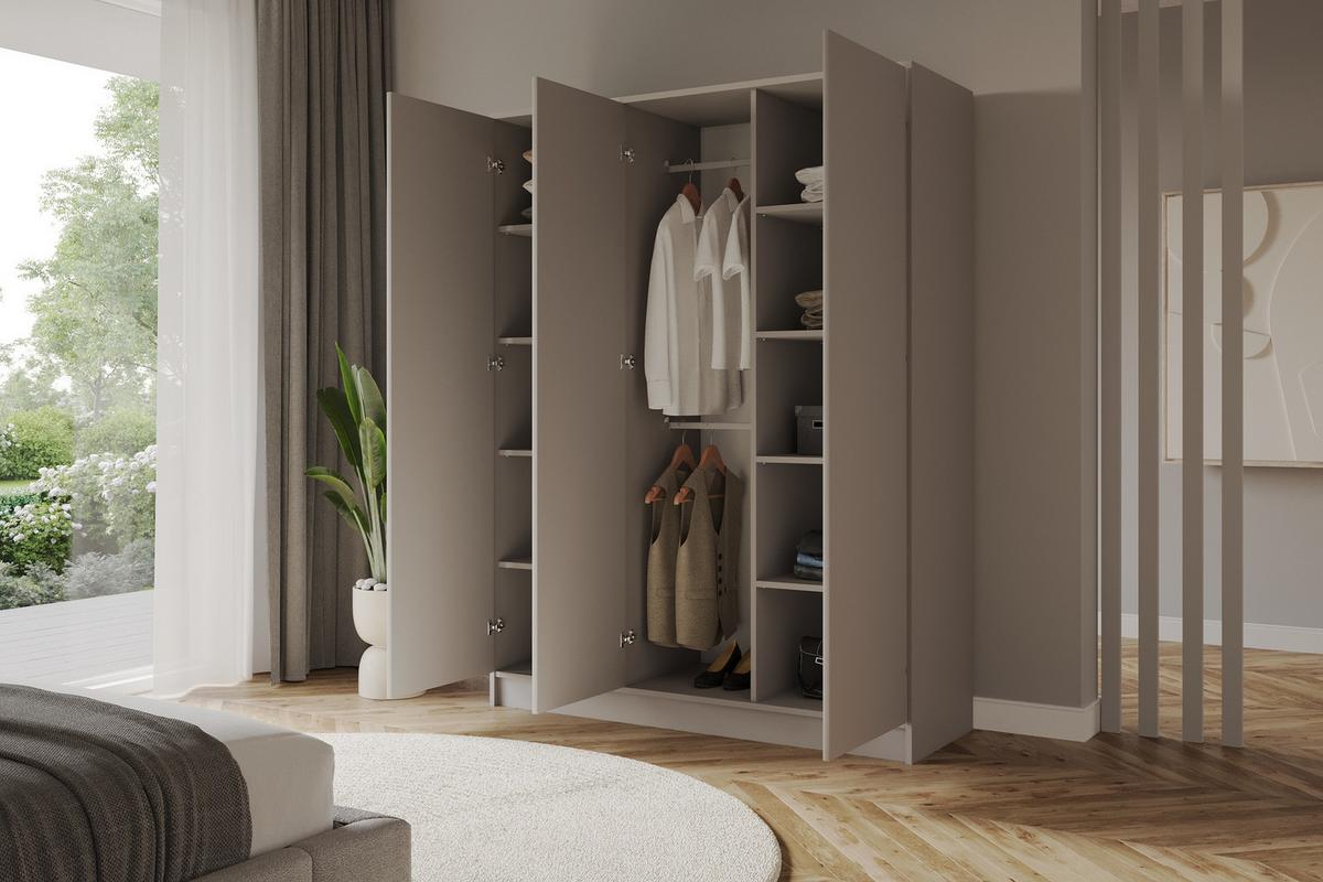 KLEIDERSCHRANK - GALA - 150 - Kaschmir - Kaschmir, Holzwerkstoff (150/200/51cm) - ALTDECOR