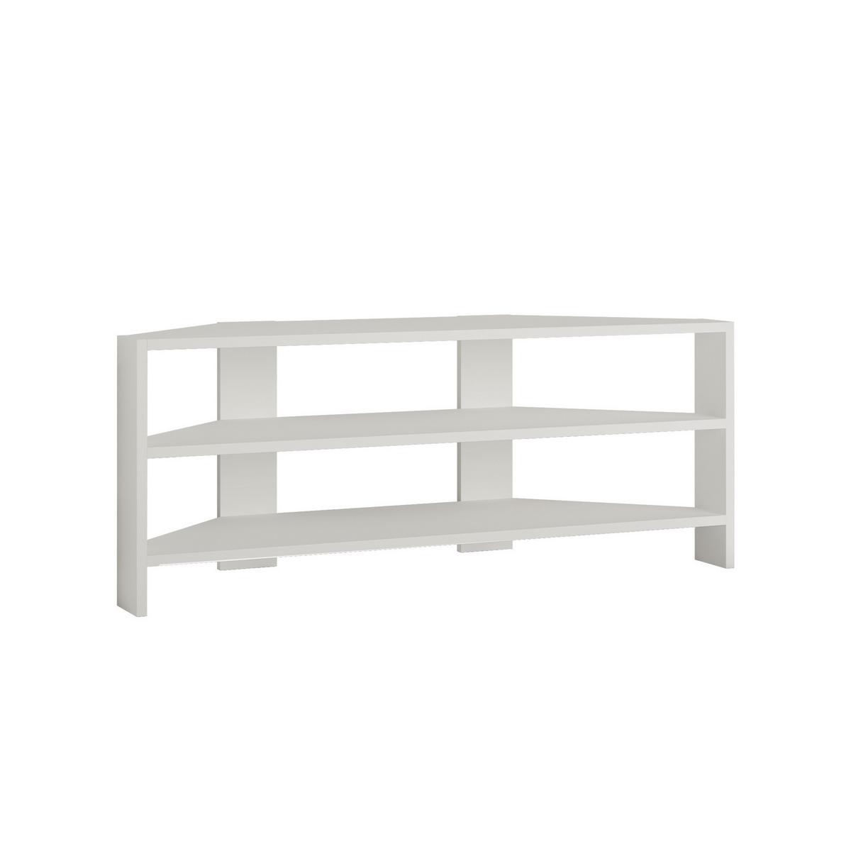 TV-MÖBEL thalescorner weiss - Weiß, Holzwerkstoff (36/45/12.5cm) - Calicosy