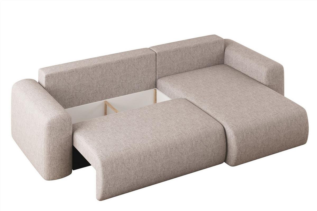 ECKSOFA Flora In Verita - Rot, Holzwerkstoff/Textil (272/145cm) - Fun Möbel