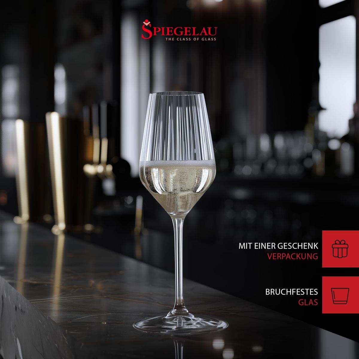 CHAMPAGNERGLÄSER Lifestyle transparent 310 ml 4er Set - Transparent, Glas (0.31L) - Spiegelau