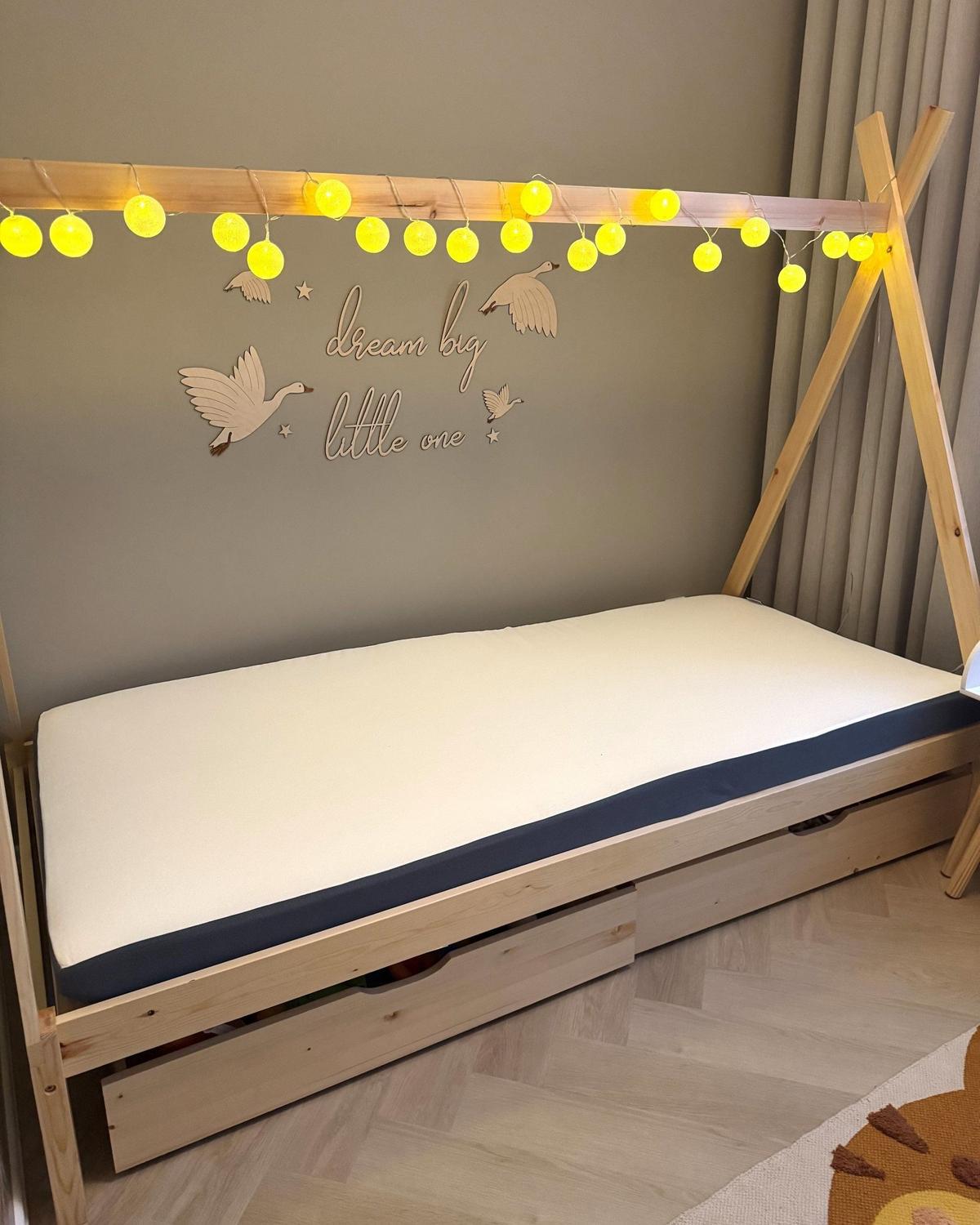 SCHAUMSTOFFMATRATZE mittelfest 90/200/10 cm Piccolo - Weiß, Textil (90/200cm) - Beliani