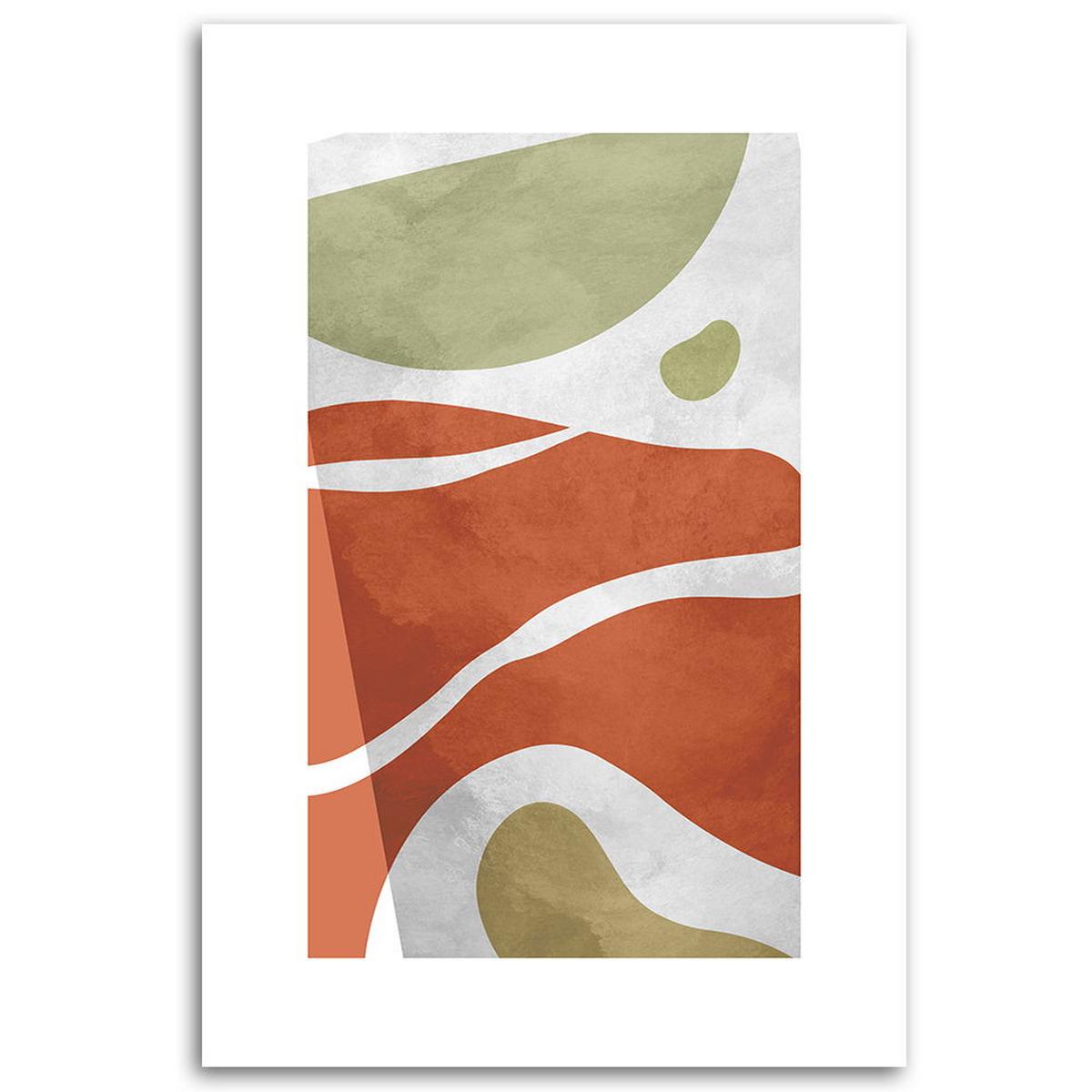 KUNSTDRUCK Grün 80/120 cm - Grün, Textil (80/120cm) - KUNSTLOFT