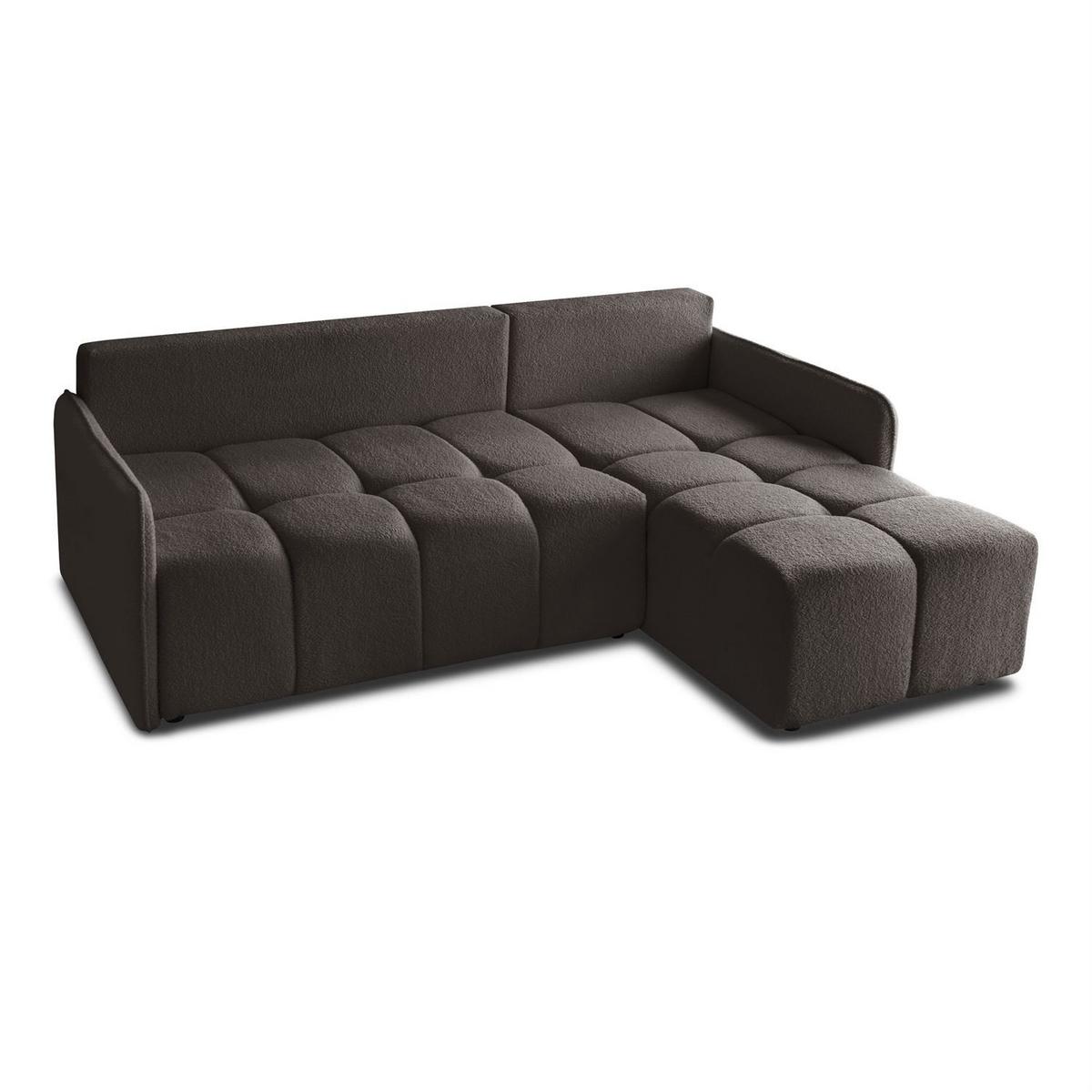 AUSZIEHBARES Ecksofa GAMMA mit Schlaffunktion Quelle 20 - Grau, Textil (217/145cm) - Lookway