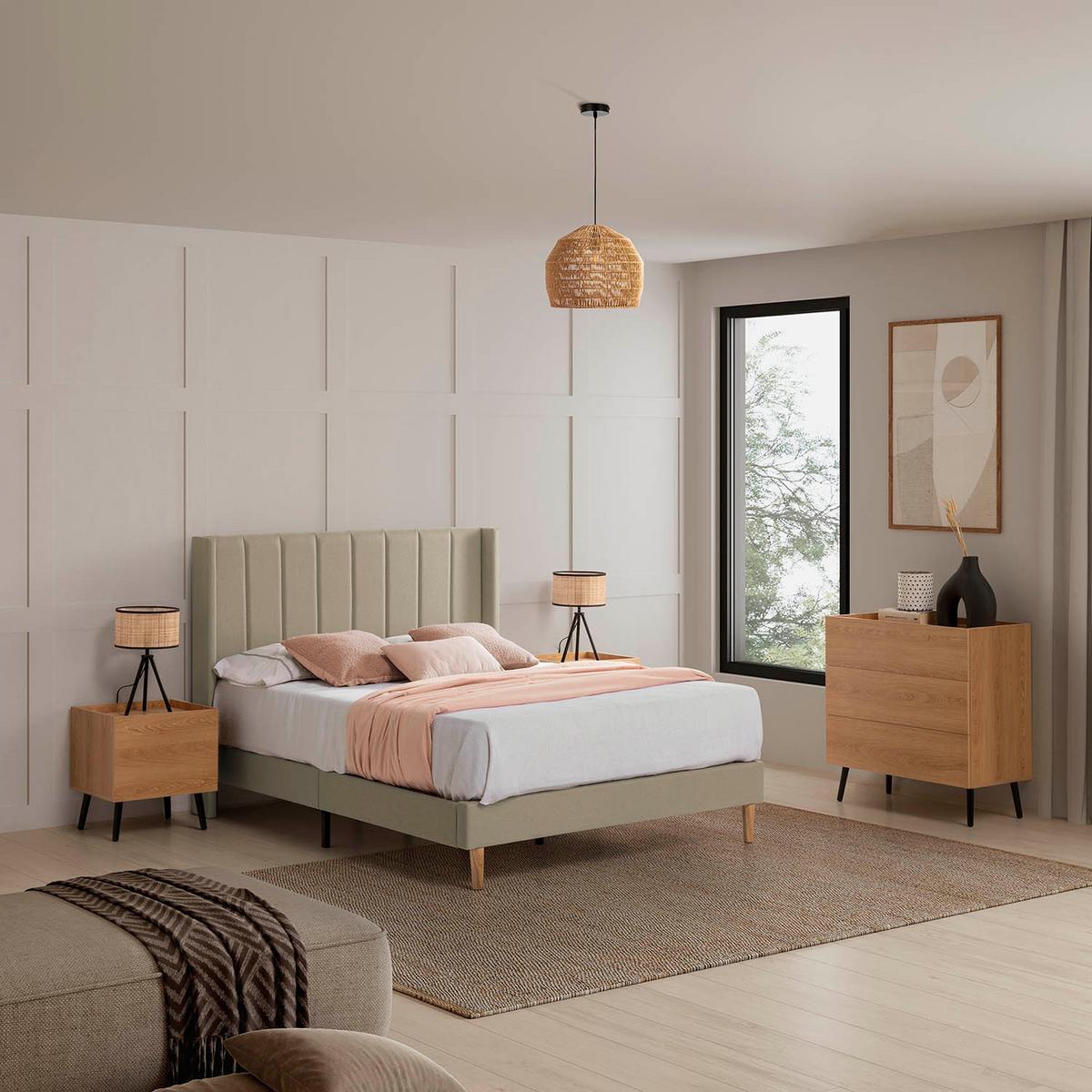 POLSTERBETT 140x190 cm Noelia, Beige - Beige, Textil (140/190cm) - VS Venta-stock