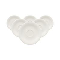 ESPRESSOUNTERTASSEN New Cottage Basic weiß ø 12 cm 6er Set - Weiß, Keramik (12cm) - Villeroy & Boch