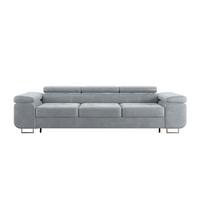 SCHLAFSOFA Lyam 3 Sitzplätze Hellgrau - Grau, Holzwerkstoff (275/69/100cm) - Petits-meubles