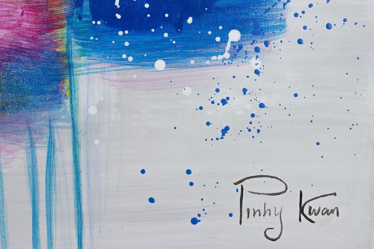 ACRYLBILD HANDGEMALT 120/60 cm - Multicolor/Grau, Holz/Textil (120/60cm) - KUNSTLOFT