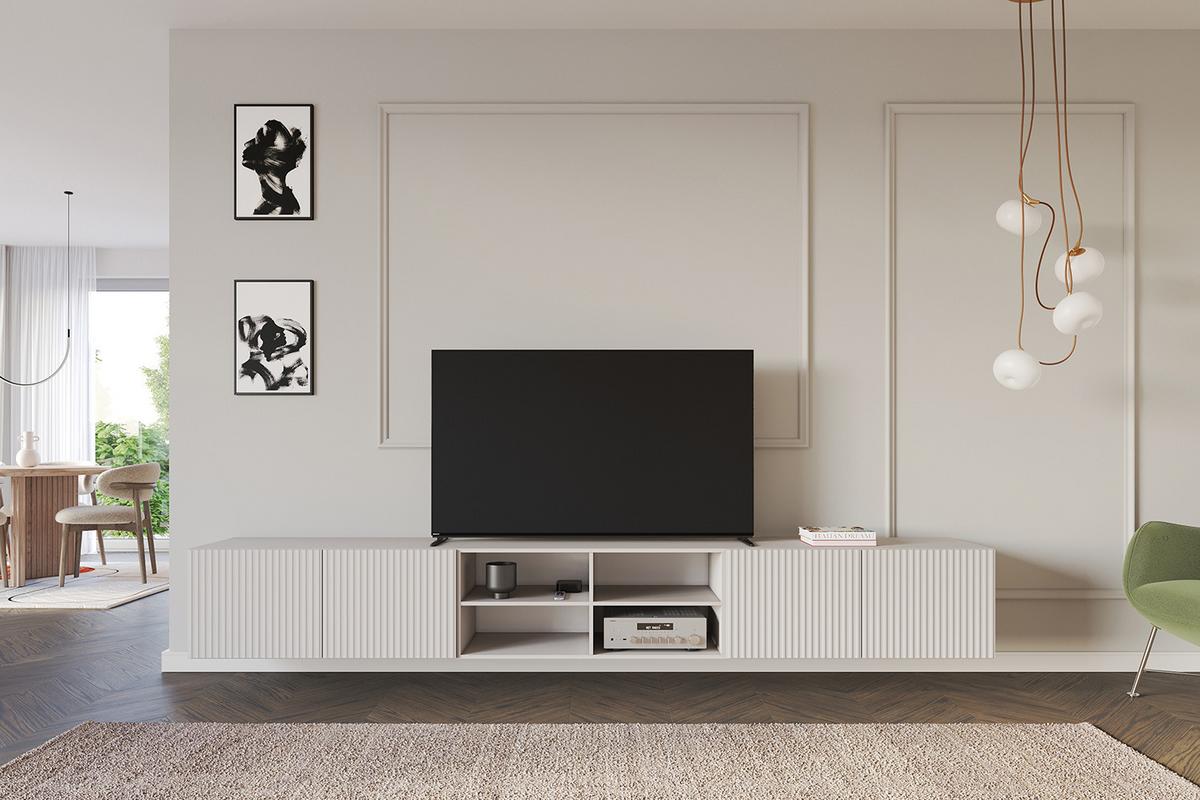 LOWBOARD NOA-2-W 3x100x40x40 cm - Kaschmir - Kaschmir, Holzwerkstoff (300/40/40cm) - ALTDECOR