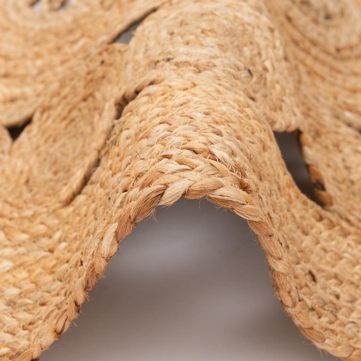 HANDGEFERTIGT JUTE TEPPICH PIA RUND - Beige, Textil (120/120cm) - Pergamon