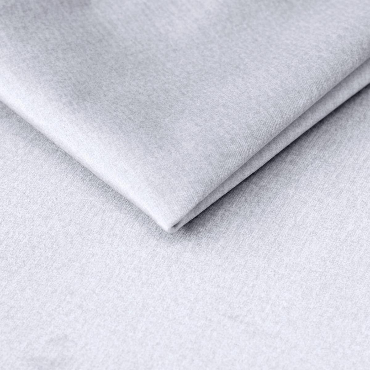 ECKSOFA ANTON rechts, mit Schlaffunktion und Bettkasten Hellgrau - Chromfarben/Hellgrau, Textil/Metall (274/203cm) - Idohome
