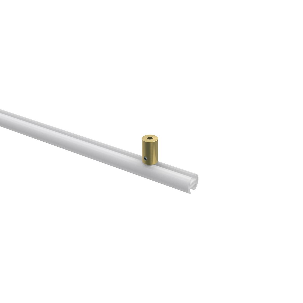 DECKENTRÄGER FÜR GARDINENSTANGEN INNENLAUF 20 mm Ø, Sonius 1-läufig, Messing-Optik, Packung 2 Stück - Messingfarben, Metall (1.6/3/1.6cm) - INTERDECO