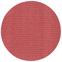 STREIFENBERBER TEPPICH MARTA RUND - Rot, Textil (100/100cm) - Snapstyle