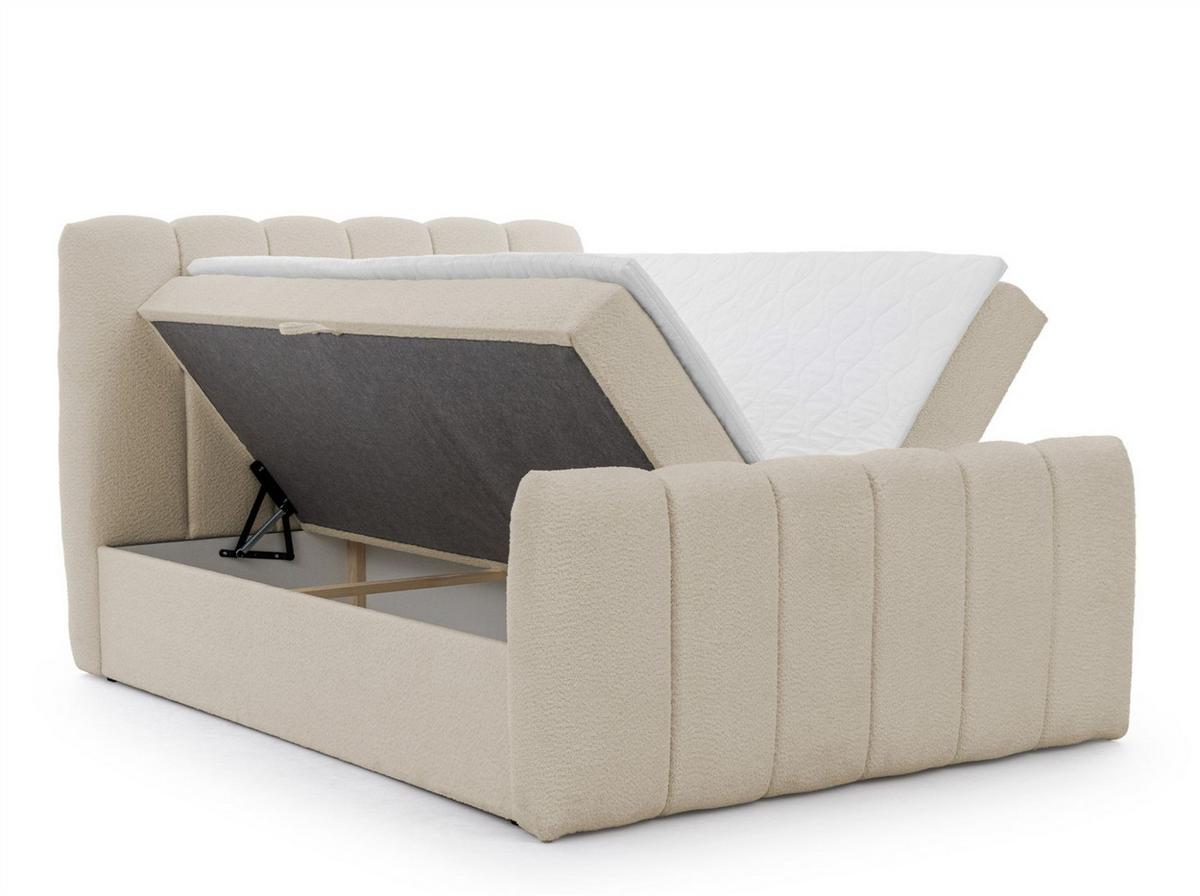 BOXBETT Denis - Beige, Holzwerkstoff/Textil (120/200cm) - Fun Möbel