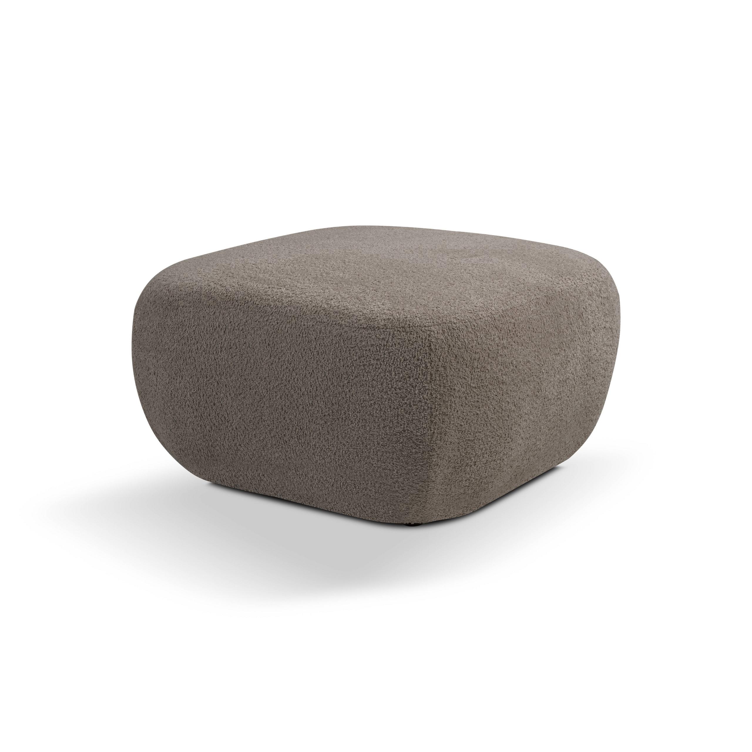 POLSTERHOCKER AMICO Modern Sitzhocker, Fußhocker Beige - Beige, Holzwerkstoff/Kunststoff (75/39/75cm) - MASSENO