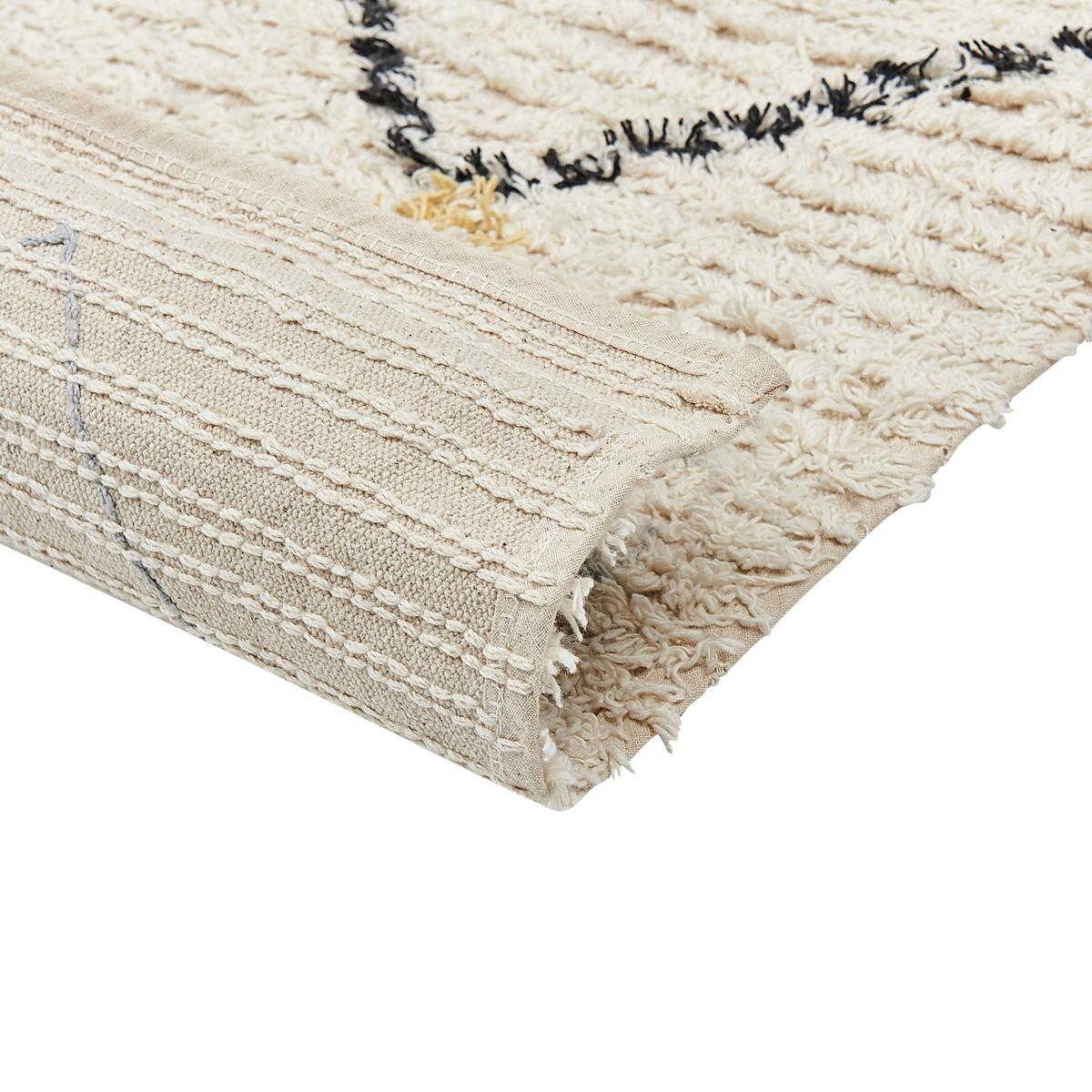 KURZFLOR-TEPPICH Tezpur 200/140 cm - Beige, Textil (140/200cm) - Beliani