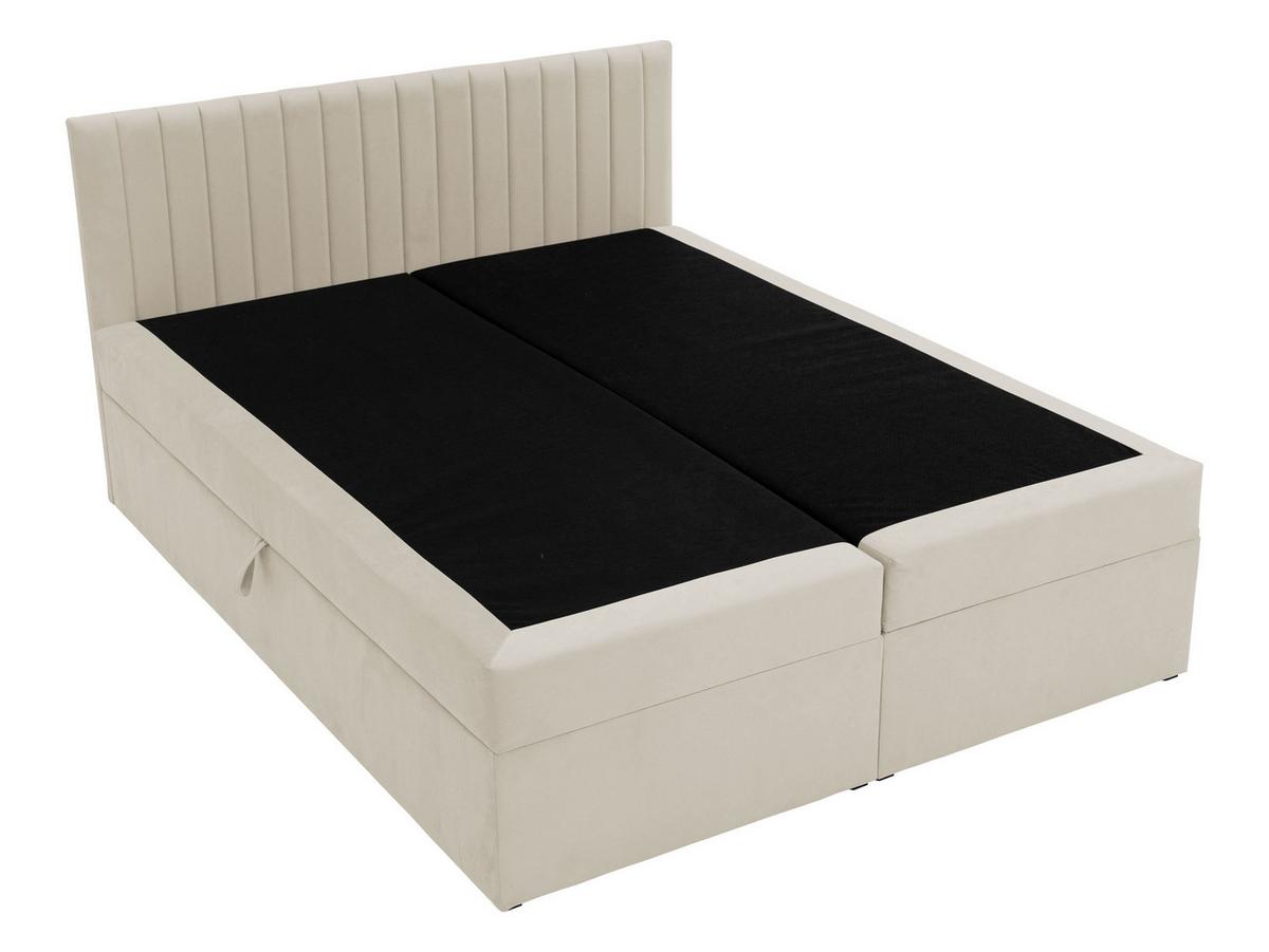 BOXBETT Tirulo - H3 - Dunkelgrau/Schwarz, Holzwerkstoff/Kunststoff (160/200cm) - MIRJAN24