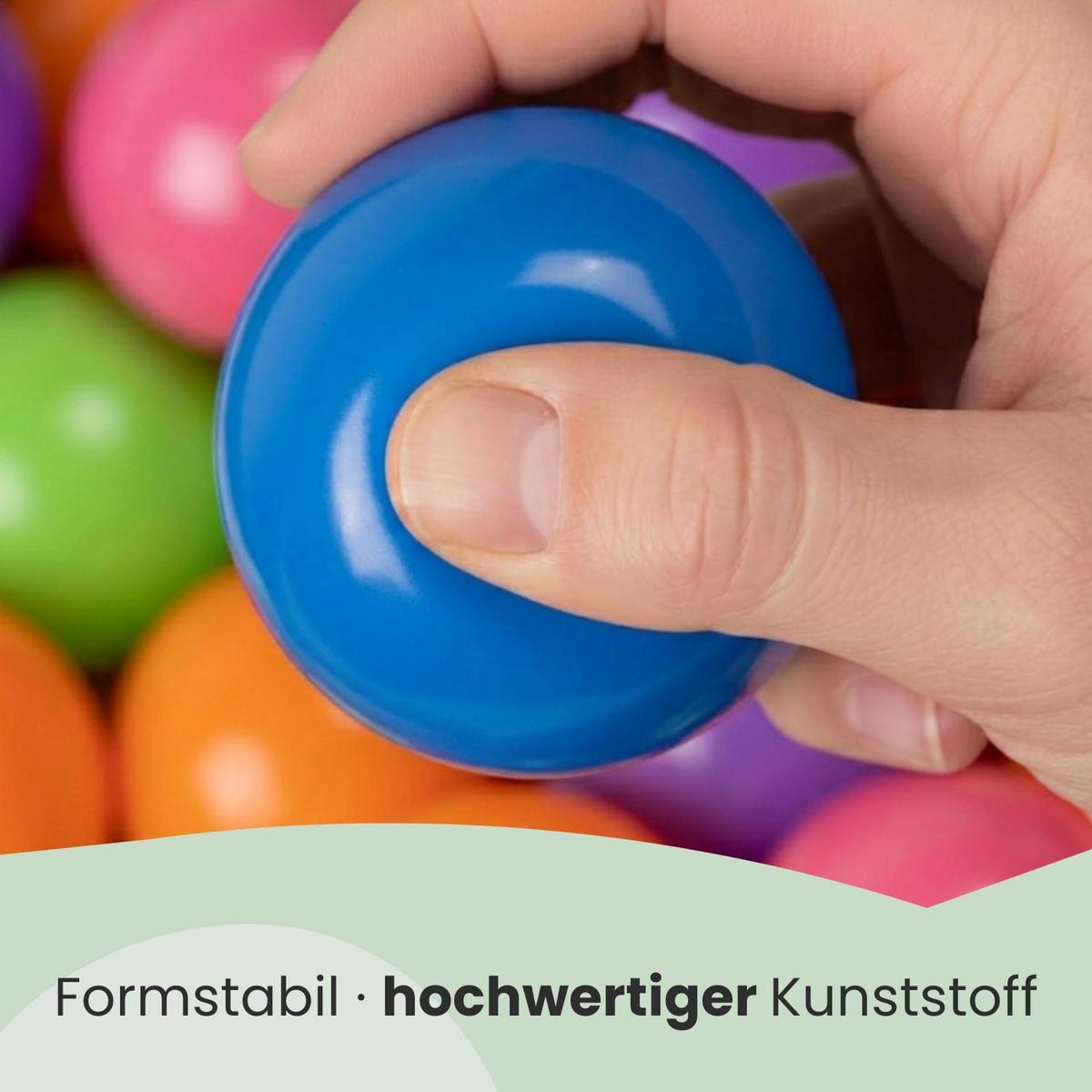 BÄLLEBAD-BÄLLE 250 Stück, pastell, 5,5 cm - Multicolor, Kunststoff (1/1/1cm) - Littletom