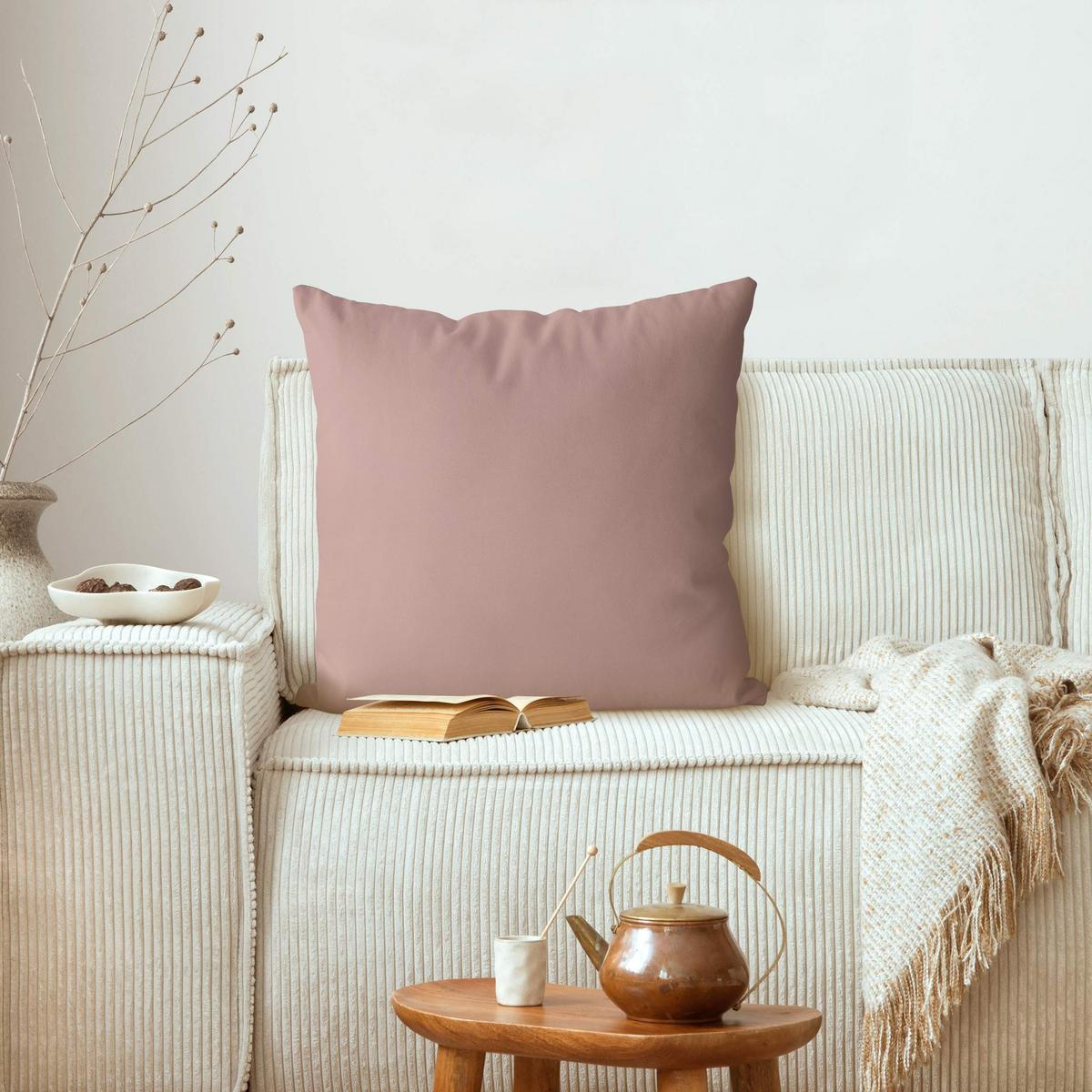 DEKOKISSEN Guava Juice 40/40 cm - Rosa, Textil (40/40/10cm) - Bilderwelten