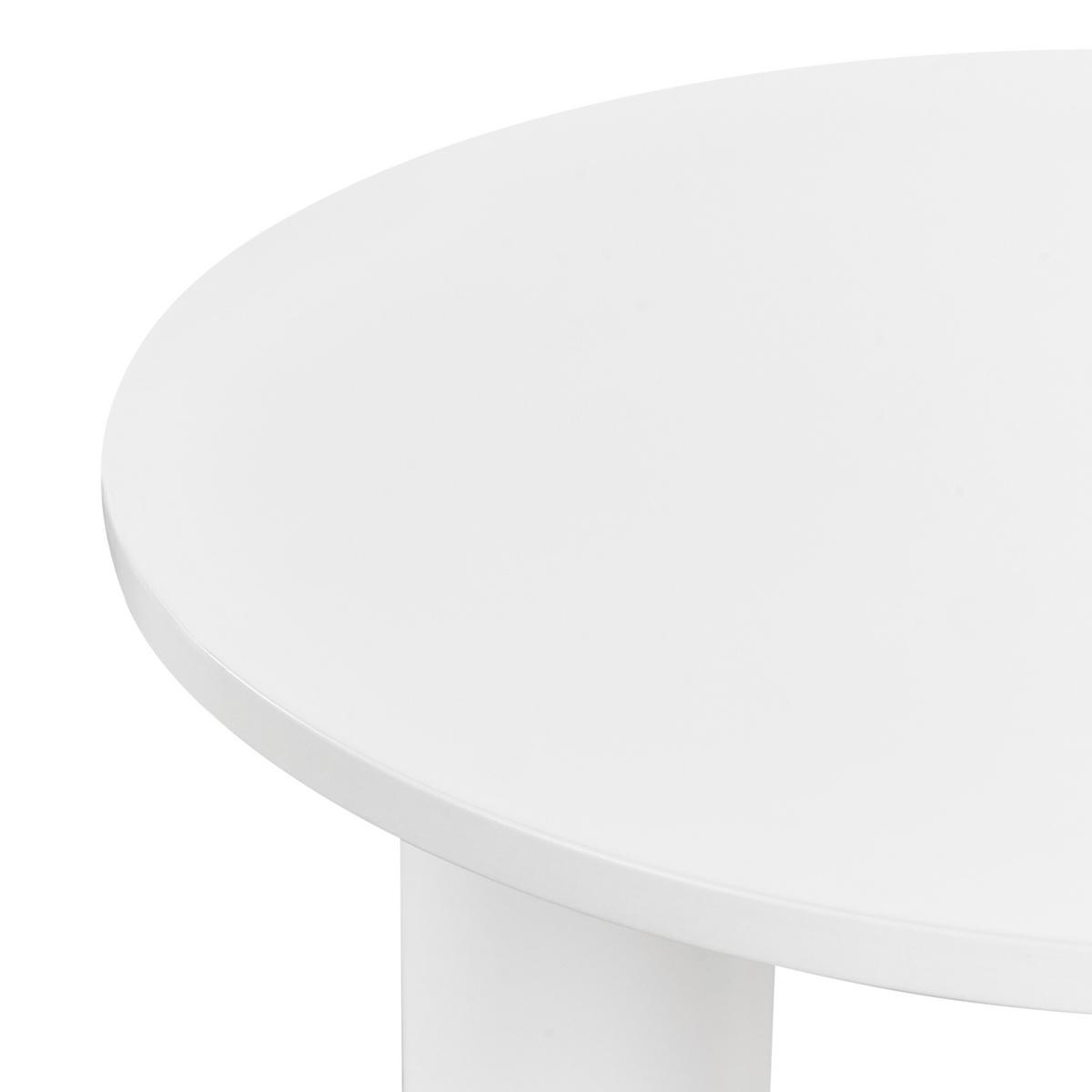 COUCHTISCH Weiß Senoia - Weiß, Holzwerkstoff (60/60/46cm) - Beliani