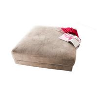 BIG HOCKER MADELINE Taupe Cord - Taupe, Textil (120/43/120cm) - KAWOLA