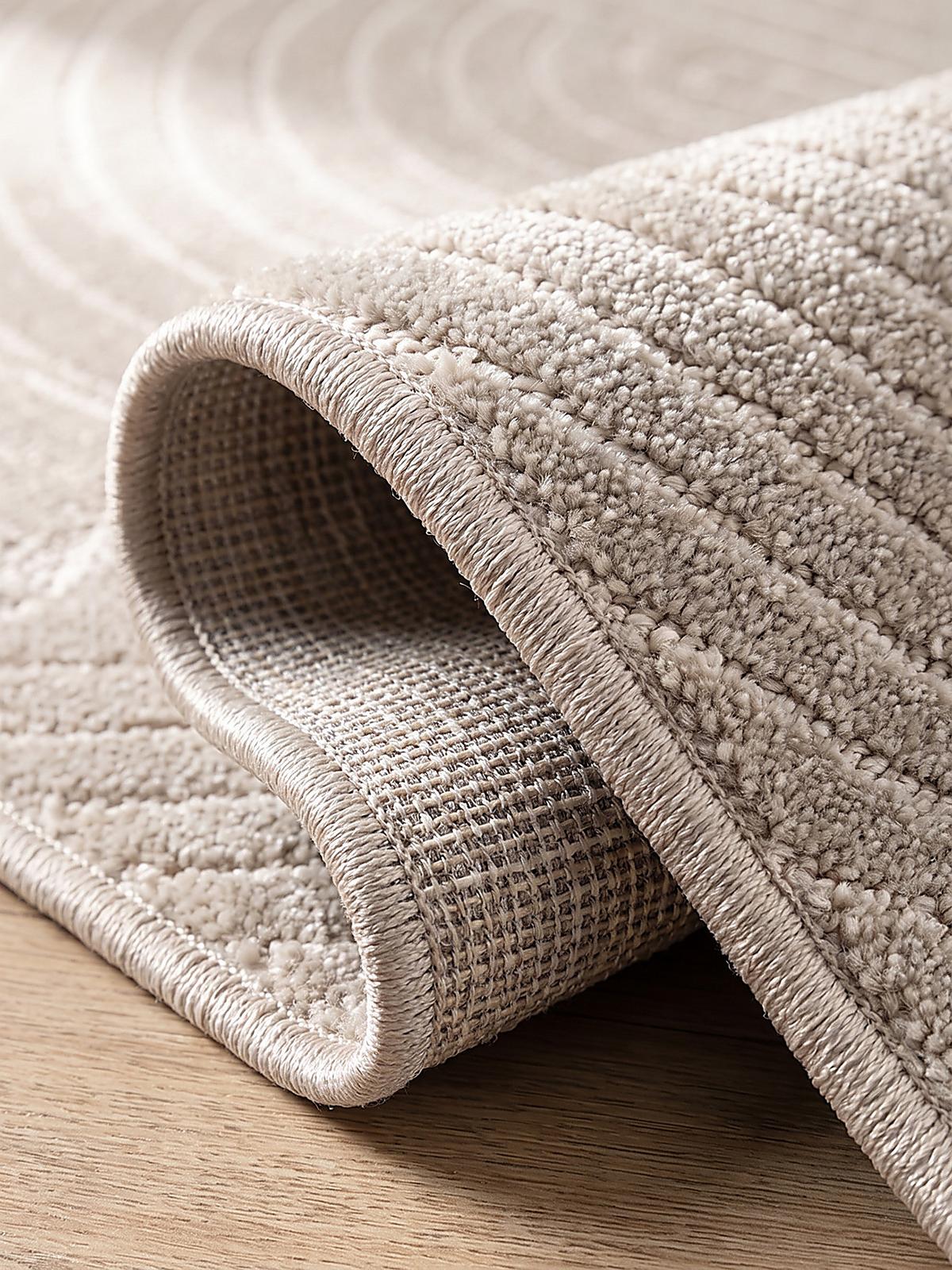 TEPPICH Outdoor Geometrisch MEZEN Polypropylen Beige 80 x 150 cm - Beige, Textil (80/150cm) - KADIMA DESIGN