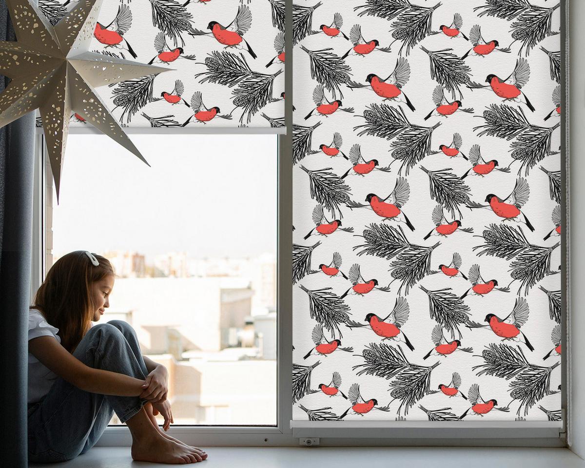 INNENROLLO - Fensterrollo - Rollo - 110x140 cm - Gimpel - Rot, Kunststoff (110/140/0.5cm) - TULUP