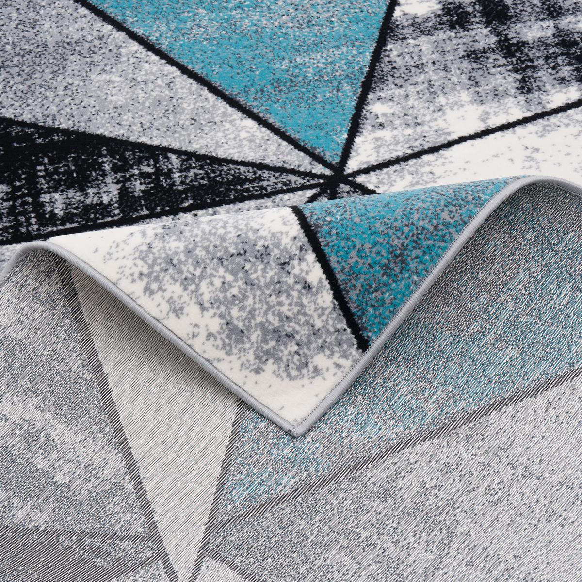 DESIGNER TEPPICH BRILLIANT MAGIC - Blau, Textil (140/200cm) - Pergamon