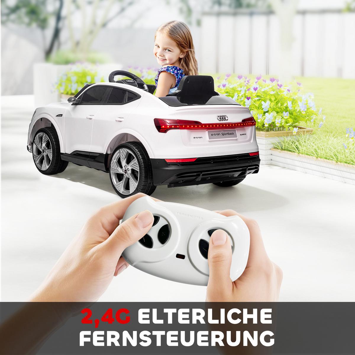 KINDERFAHRZEUG Elektroauto Elektro Kinderauto für kinder ab 3 Jahre Weiß - Weiß, Metall (108/60/47cm) - HOMCOM