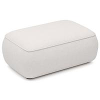 POUF Ovo 1-Sitzer 100 cm - Hellgrau/Schwarz, Kunststoff/Textil (100/44/68cm) - Selsey