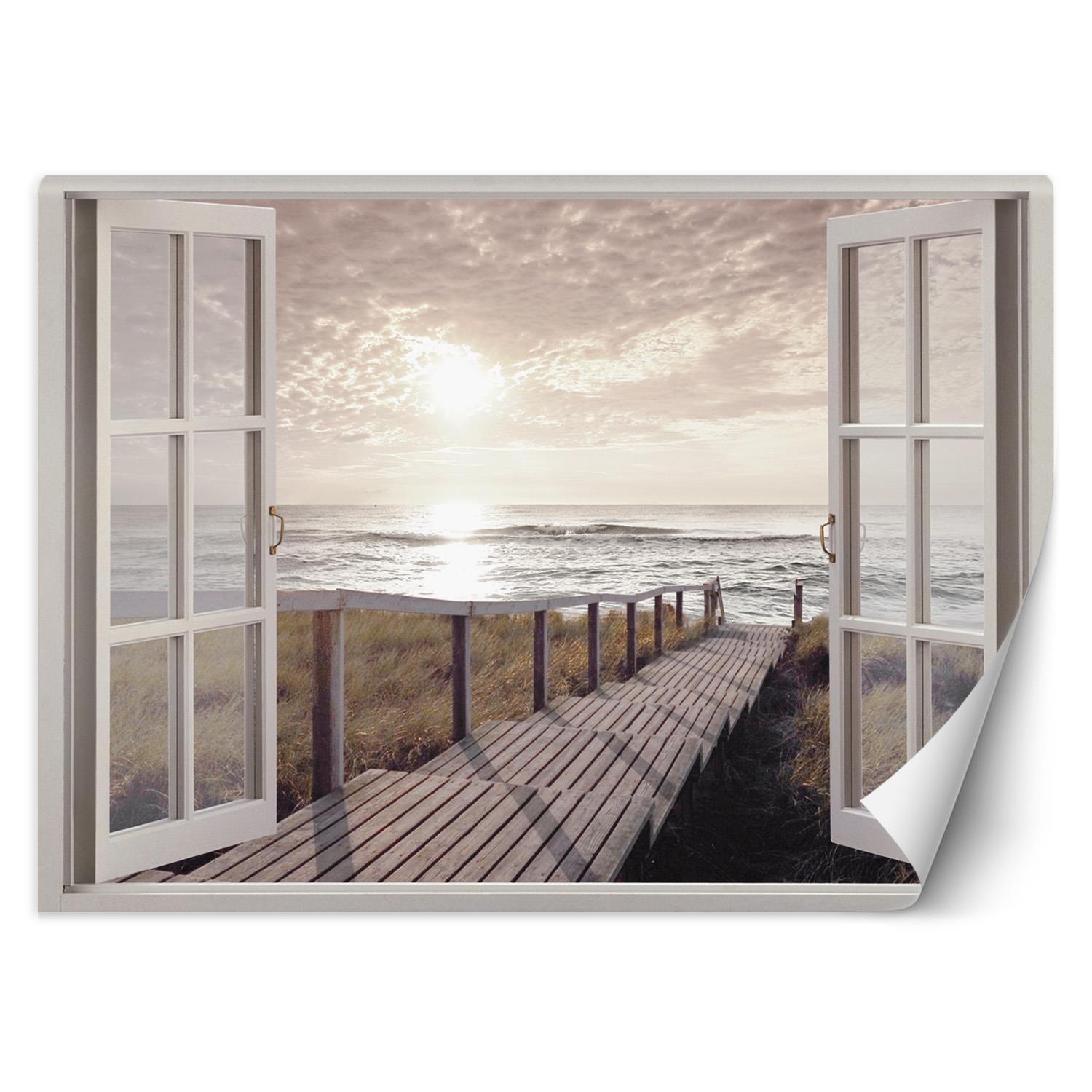 VLIESTAPETE Beige 140/100 cm - Beige, Papier (140/100cm) - KUNSTLOFT
