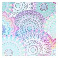 FOTOTAPETE Sommerträume Mandalas 192/192 cm - Multicolor, Papier (192/192cm) - Bilderwelten