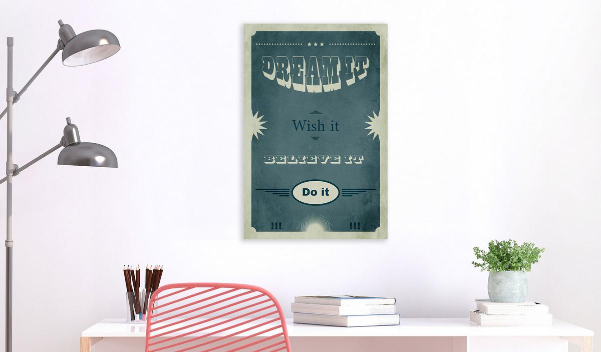 KUNSTDRUCK Grün 40/60 cm - Grün, Textil (40/60cm) - KUNSTLOFT
