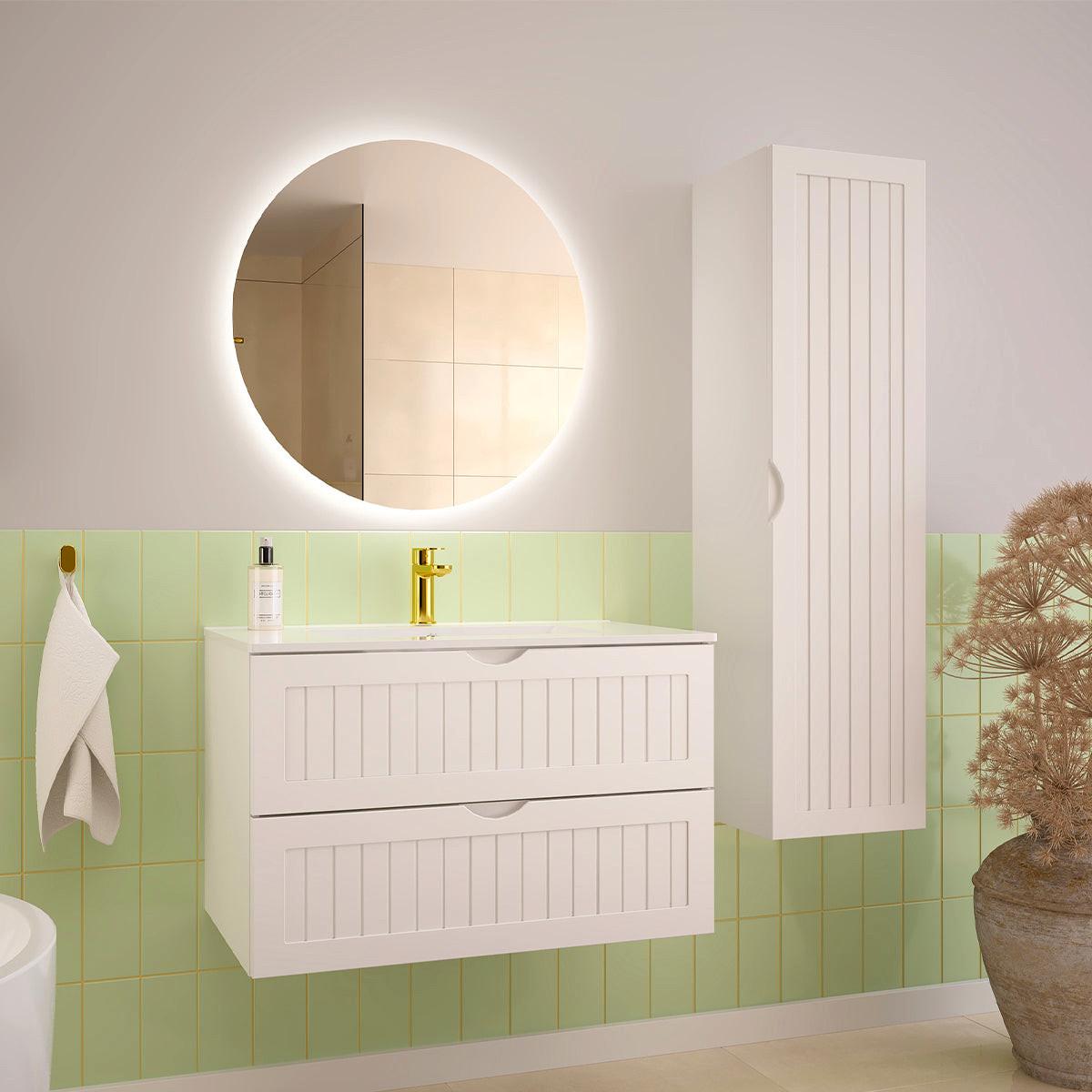WASCHTISCH 80cm Soline Weiß - Weiß, Holzwerkstoff (80/50/45.8cm) - Petits-meubles